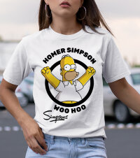Женская Футболка с принтом Homer  Simpson Woo Hoo