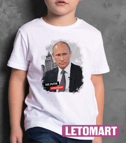 Детская футболка принт с Президентом Mr.Putin new