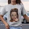 Женская футболка принт с Анджелиной Джоли