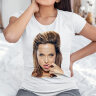 Женская футболка принт с Анджелиной Джоли