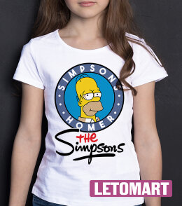Детская Футболка для девочки The Simpsons Homer
