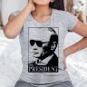 Женская футболка принт Путин президент
