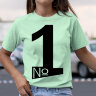 Женская футболка с принтом Номер Один