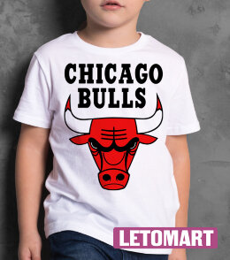 Детская Футболка с надписью Чикаго Булс