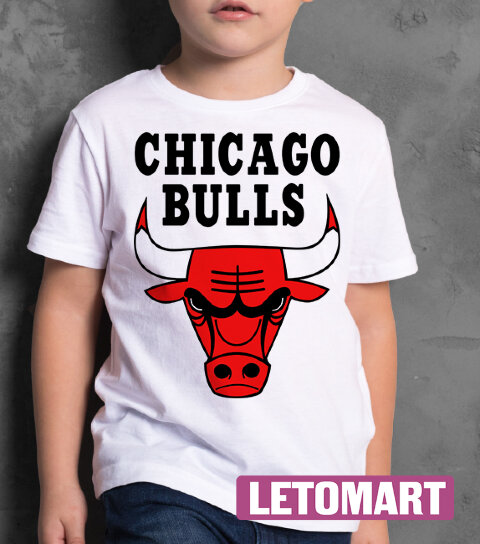 Детская Футболка с надписью Чикаго Булс